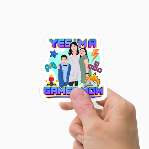 Yes Im a Gamer Stickers Personalized