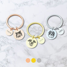 Load image into Gallery viewer, Custom Pet Charm Keychain
