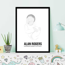 Load image into Gallery viewer, Custom Drawn Baby Portraits
