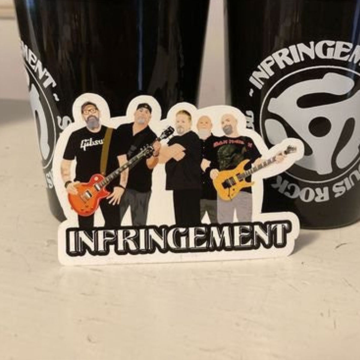 Custom band stickers