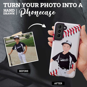 Custom Baseball Player Phone Case