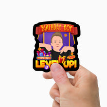 Load image into Gallery viewer, Birthday Boy Stickers Personalized
