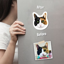 Load image into Gallery viewer, Custom Cat Face Magnets
