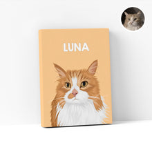 Load image into Gallery viewer, Custom Cat Portrait Canvas
