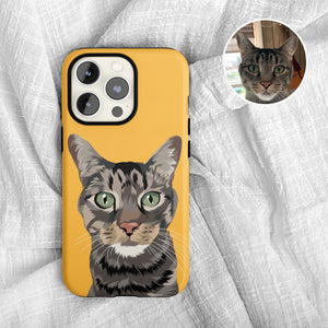 Custom Cat Portrait Phone Case