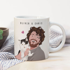Personalized Cat and Owner Mug