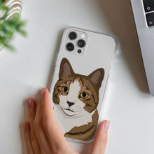 Load image into Gallery viewer, Custom Cat Drawing Clear Case
