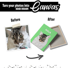 Load image into Gallery viewer, Custom Cat Portrait Canvas
