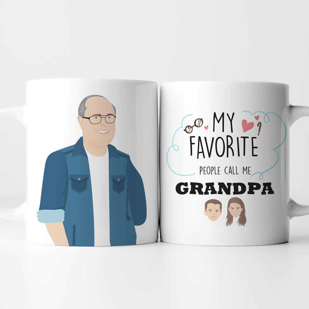 Personalized Grandpa Photo Coffee Mug