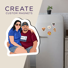Load image into Gallery viewer, Custom Couples Fridge Magnets

