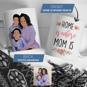 Custom Home Is Where Your Mom Is mug