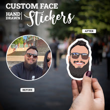 Load image into Gallery viewer, Custom Stickers of My Face
