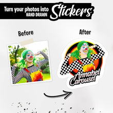Load image into Gallery viewer, Personalized Circus Clown Stickers
