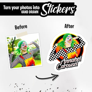 Personalized Circus Clown Stickers