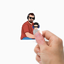 Load image into Gallery viewer, Custom Father and Son Stickers
