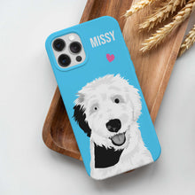 Load image into Gallery viewer, Custom Dog Portrait Phone Case - Black &amp; White
