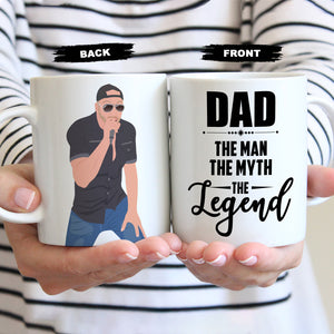 Dad the Man the Myth the Legend Mug Personalized