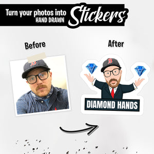 Custom Diamond Hand WSB Stickers