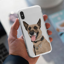 Load image into Gallery viewer, Custom Dog Drawing Clear Case
