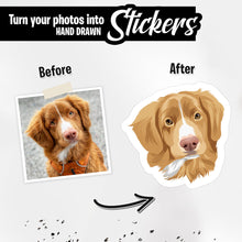 Load image into Gallery viewer, Personalized Dog Face Stickers
