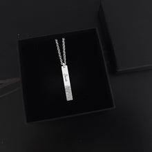 Load image into Gallery viewer, Personalized Fingerprint Bar Necklace
