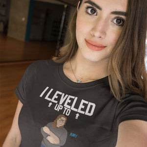 Leveled Up to Mommy Shirt Personalized