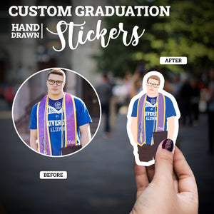 Custom Graduation Photo Stickers