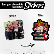 Load image into Gallery viewer, Personalized Stickers for You Rock Musician
