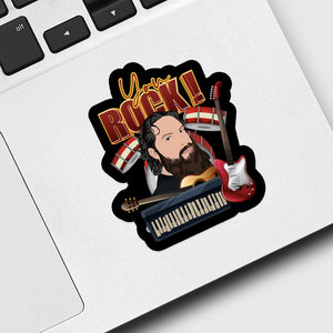 You Rock Musician Sticker designs customize for a personal touch