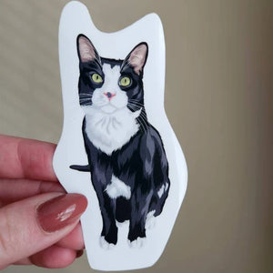 Custom Cat Portrait Stickers