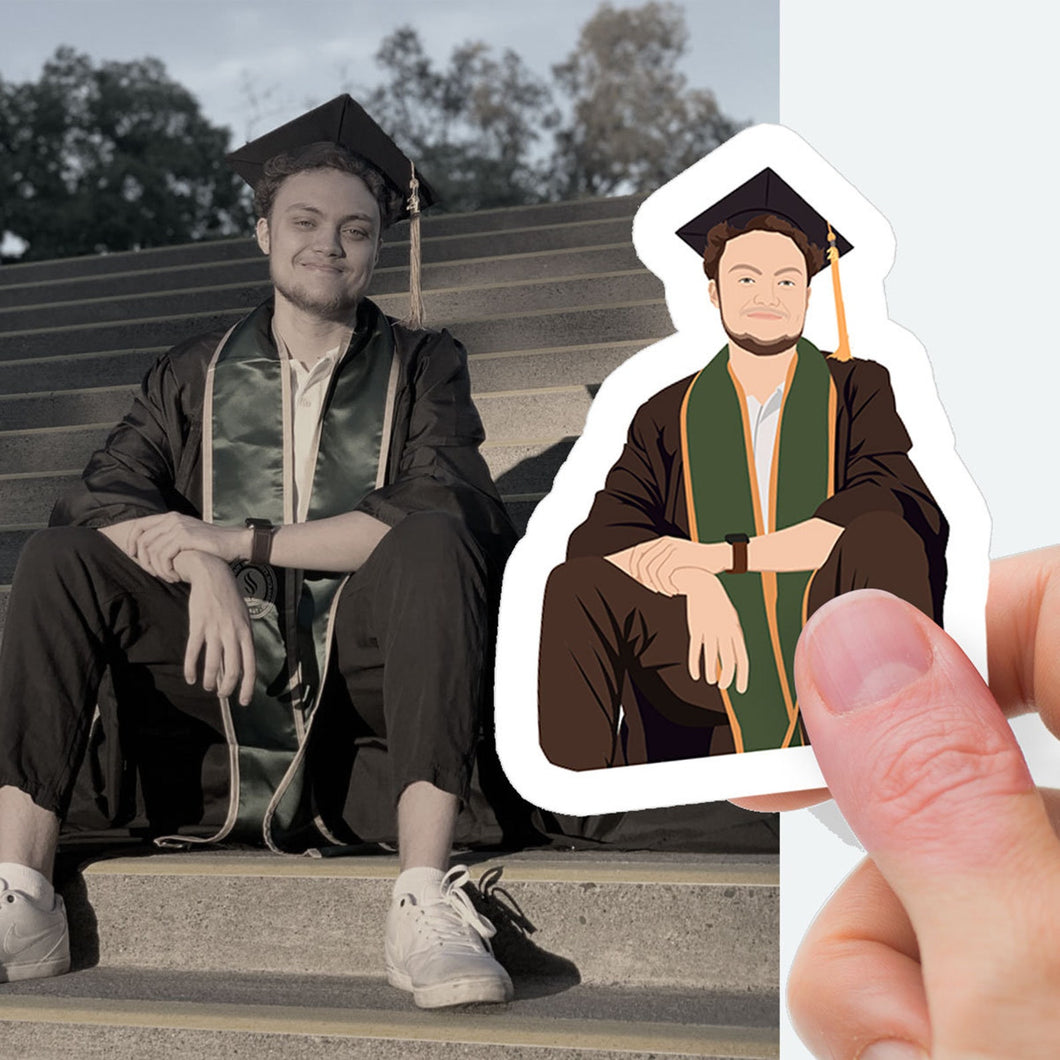 Custom Graduation Photo Stickers