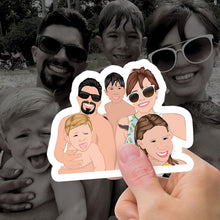 Load image into Gallery viewer, Custom Family Photo Stickers
