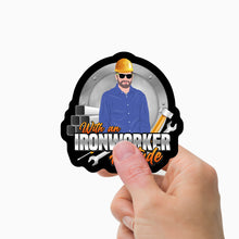 Load image into Gallery viewer, Ironworker Attitude Stickers Personalized
