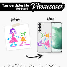Load image into Gallery viewer, Custom Kids Drawing Clear Case
