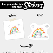 Load image into Gallery viewer, Personalized Child Drawing Stickers
