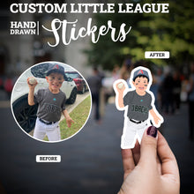 Load image into Gallery viewer, Custom Little League Baseball Stickers
