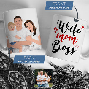 Personalized Wife Mom Boss Custom Mug