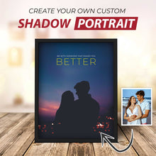 Load image into Gallery viewer, Couples Shadow Portrait - City Night
