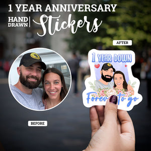 Custom One Year Anniversary Stickers