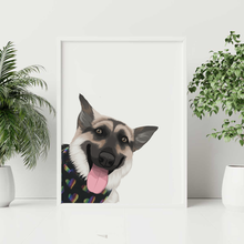 Load image into Gallery viewer, Custom Peekaboo Pet Portraits
