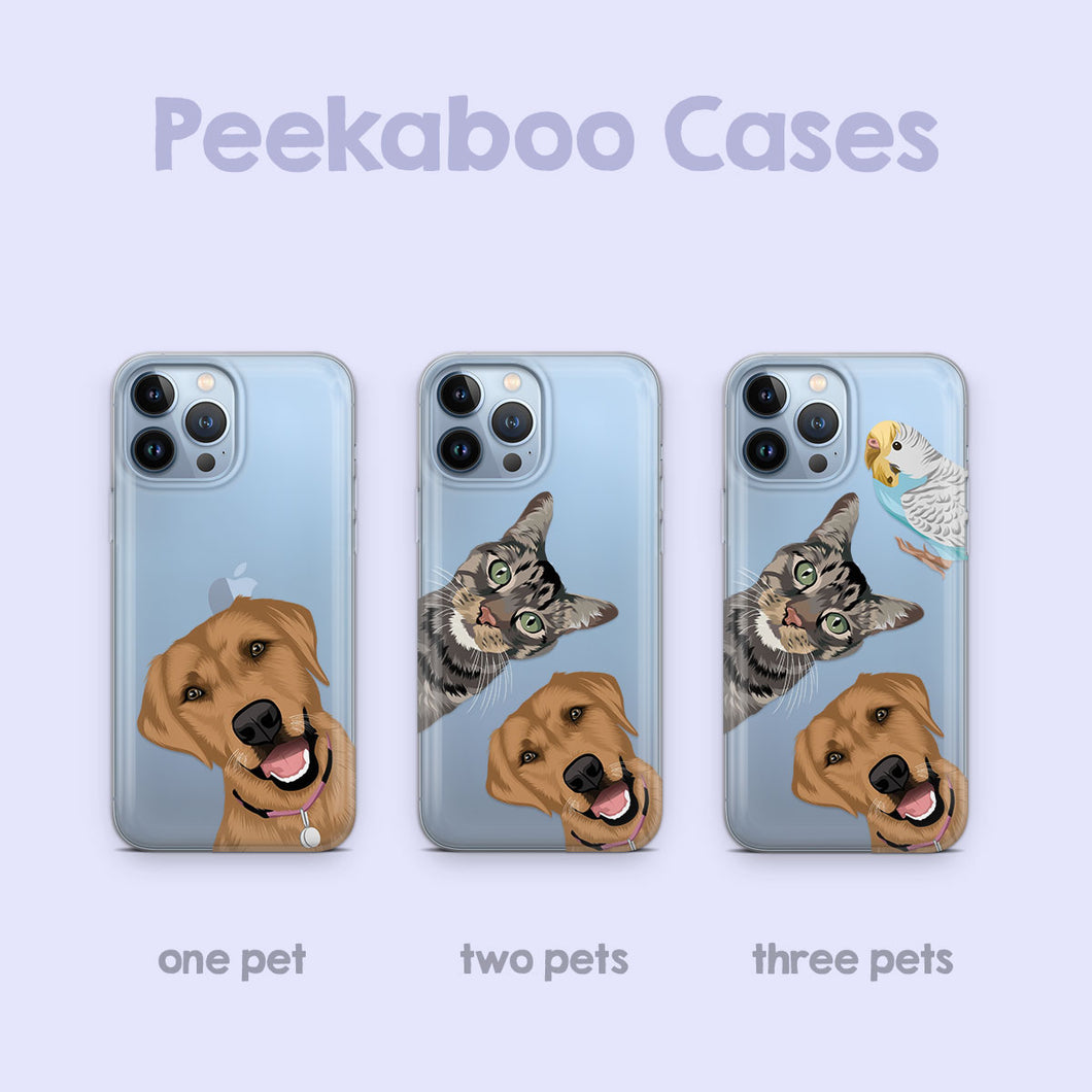 Custom Pet Peekaboo Clear Case