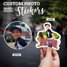 Load image into Gallery viewer, Create your own Custom Stickers for Baseball Kids Sticker Personalized
