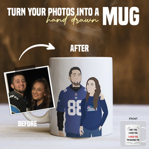 personalized photo mug I met you I liked you