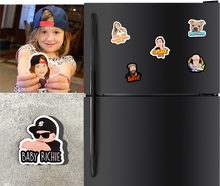 Load image into Gallery viewer, Personalized Photo to Drawing Character Fridge Magnets
