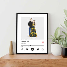 Load image into Gallery viewer, Custom Song Frame for Couples
