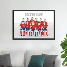 Load image into Gallery viewer, Custom Sports Team Illustration Portraits
