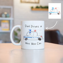 Load image into Gallery viewer, Childs Drawing Police Dad Mug
